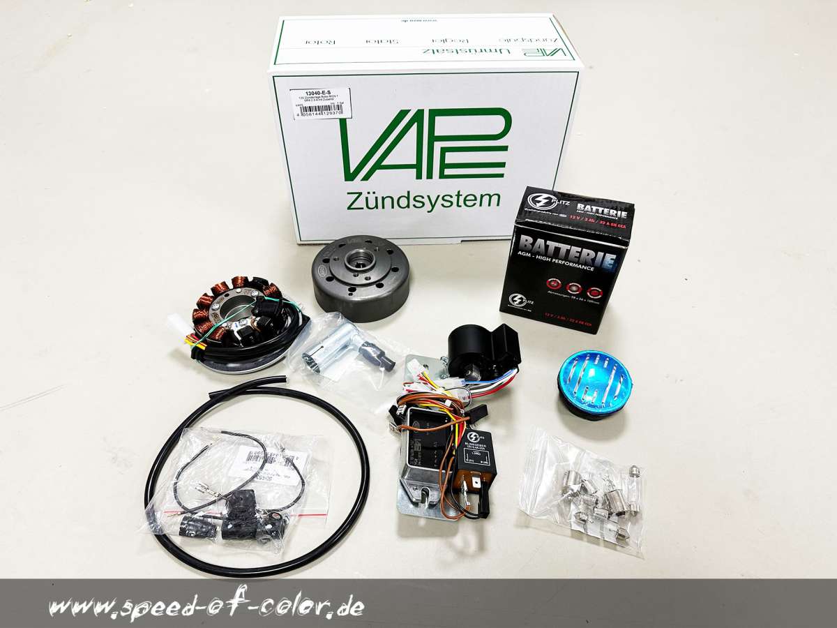 Simson SR4 2 SR4 3 SR4 4 VAPE Umrüstsatz 12V Zündanlage M G V