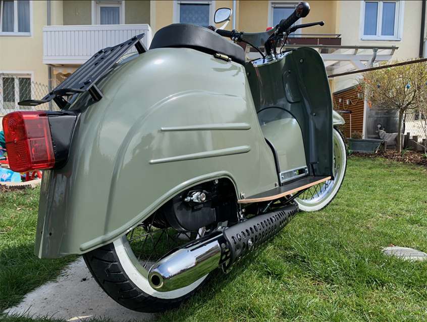 Edelstahl Tank Rostfrei Simson Schwalbe KR51/1 KR51/2 Duo - Foto 10