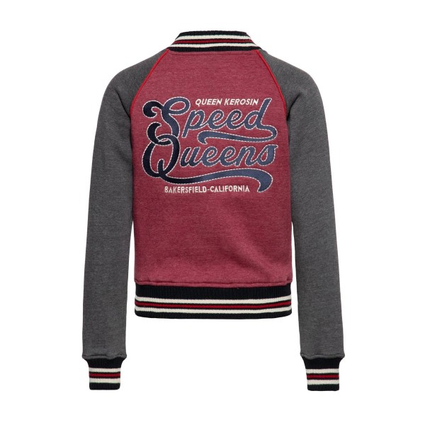king-kerosin-college-sweatjacke-speed-queens
