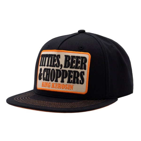 king-kerosin-flatbrim-cap-titties-beer-choppers