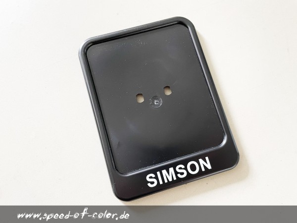 Simson-Kennzeichenunterlage-Kennzeichenhalterung