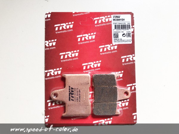 Bremsbeläge Hinten Honda CX 500 C Custom Typ PC01 MCS806 Lucas TRW