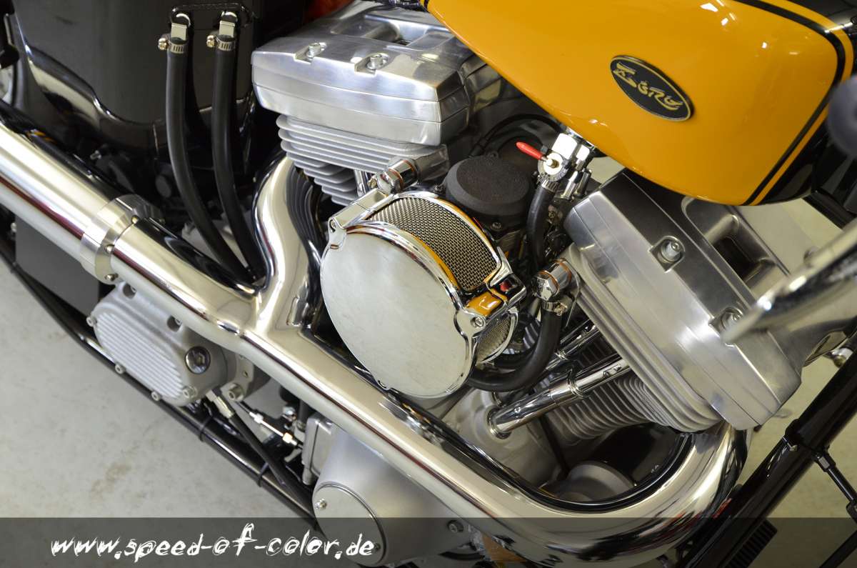 Luftfilter Dragtron Style Für Keihin CV Vergaser – Chromglänzend, Waschbar, Perfekt Für Harley Ab 1989