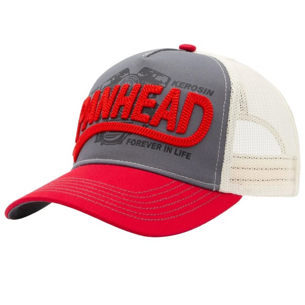 King Kerosin Trucker Cap -Panhead- grau/rot
