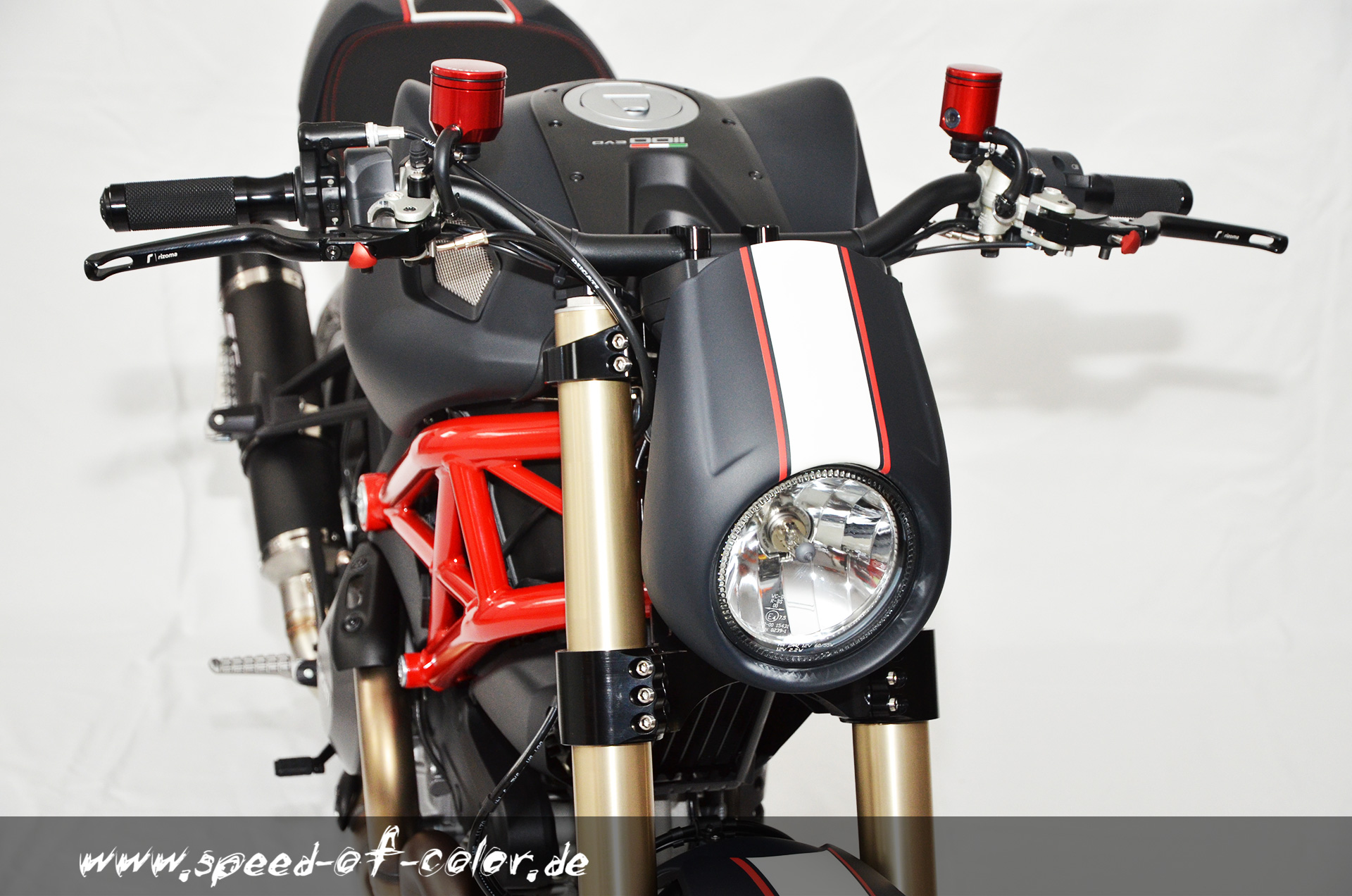 LED Rücklicht Ducati Monster Buell X1 rot-klar-getönt
