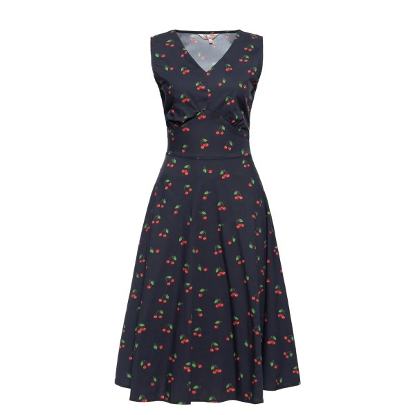 king-kerosin-swingkleid-cherry-schwarz