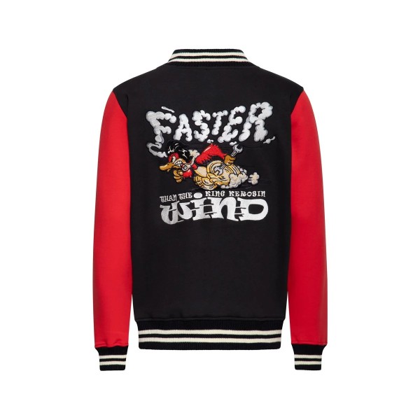 king-kerosin-collegejacke-faster-than-the-wind-schwarz